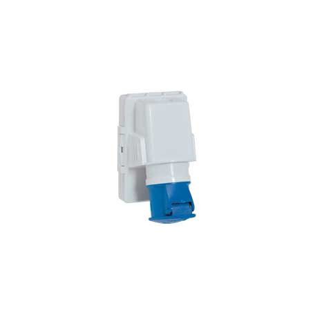 (055573) Legrand P17 Tempra IP44, 32A fali, fix csatlakozó csapófedéllel