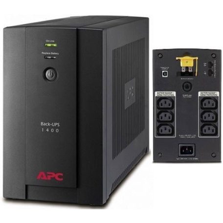 (BX1400UI) BACK-UPS 1400VA, AVR, IEC csatlakozás