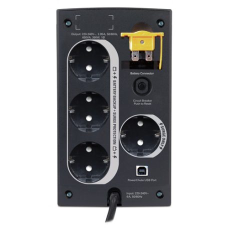 (BX650CI-GR) BACK-UPS 650VA, AVR, USB, dugvillás