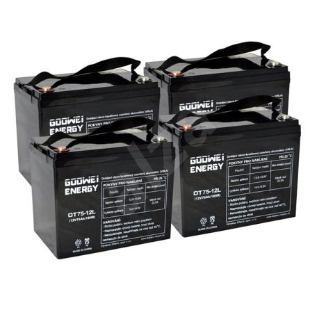 (RBC14) Akkupack 4x 12V 75Ah SMARTCELLXR-be