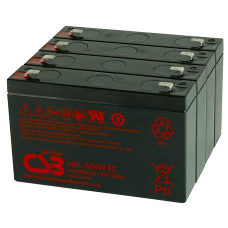 (RBC34) Akkupack 4*6V 7Ah SUA750RMI1U,SUA1000RMI1U kifutó(utángyártott)