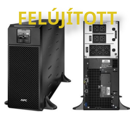 (SRT6KXLI) FELÚJÍTOTT APC Smart-UPS RT 6kVA On-line, LCD kijelzovel