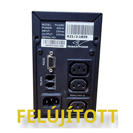 (X PRO2060) Felújított Pannon Power Pro2060 600VA